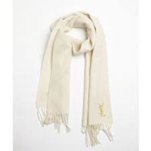 NEW Yves Saint Laurent wool/cashmere scarf YSL- Authentic!